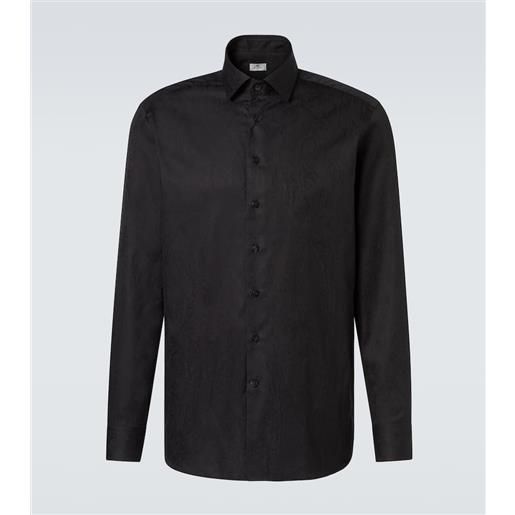 Etro camicia in jacquard di cotone paisley