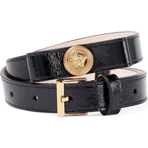 Versace Kids cintura la medusa in pelle