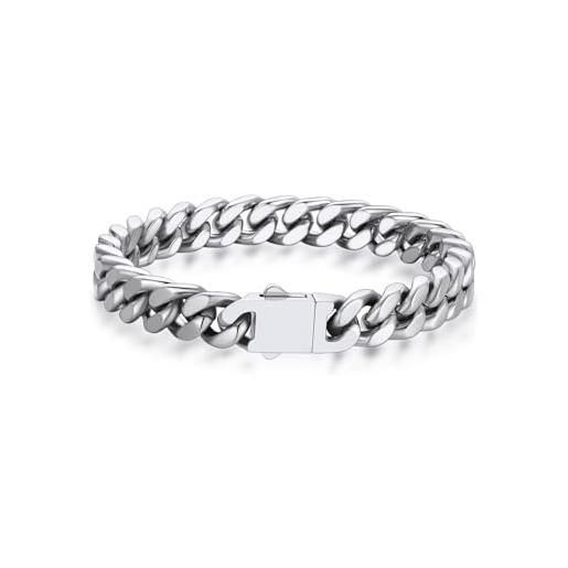 Aka Gioielli® - Bracciale Rigido Donna Joy Collection in Argento Sterling 925 Rodiato con Ferro di Cavallo