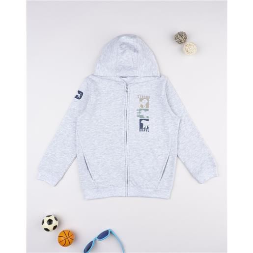 Prénatal felpa con cappuccio bambino grigia stampa dino