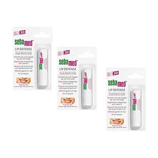Sebamed 3 sebamed stick labbra lip defense spf 30 4,8 g