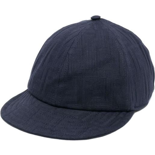 FENDI cappello da baseball con monogramma - blu