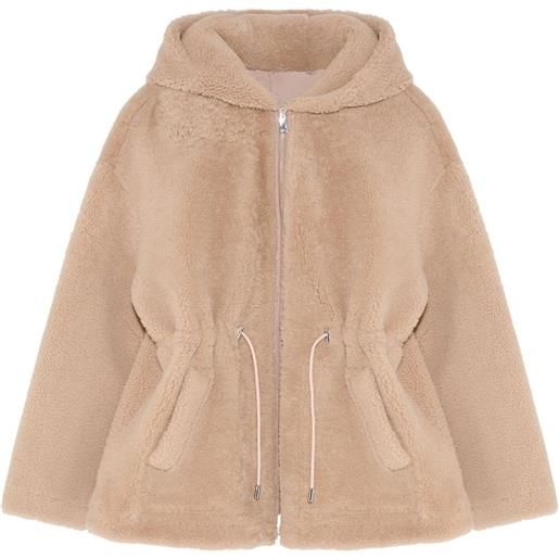 Yves Salomon parka con coulisse - toni neutri