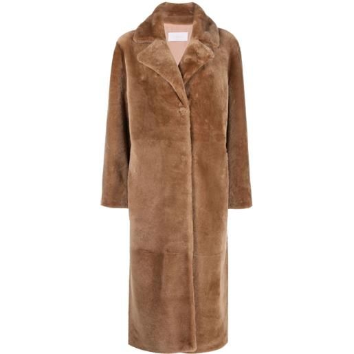 Yves Salomon cappotto lungo - marrone