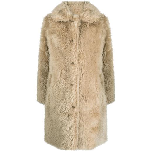 Yves Salomon pelliccia sintetica - toni neutri