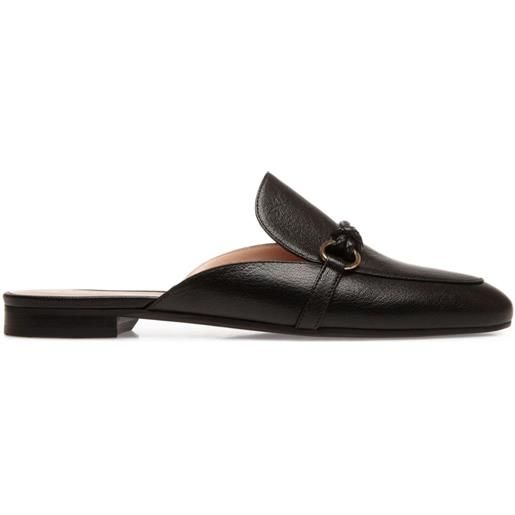 Bally slippers con dettaglio intrecciato - nero