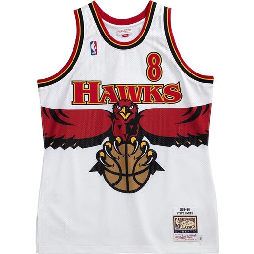 Mitchell & Ness t-shirt hawks 1995 steve smith - bianco