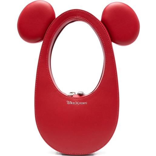 Coperni x disney borsa tote swipe - rosso