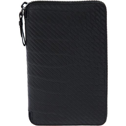 Jean Rousseau alligator leather zipped wallet - nero