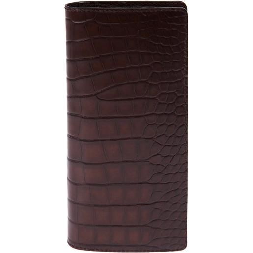 Jean Rousseau alligator leather wallet - marrone