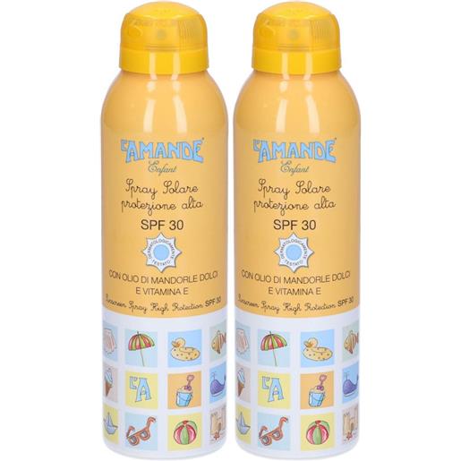 L'amande Srl l'amande enfant spray solare spf 30 set da 2 2x150 ml orale