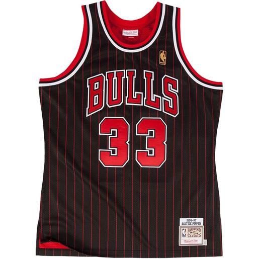 Mitchell & Ness maglia scottie pippen, bulls 1996 - nero