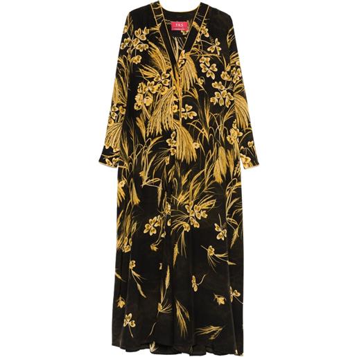 F.R.S For Restless Sleepers abito lungo con stampa a fiori - marrone