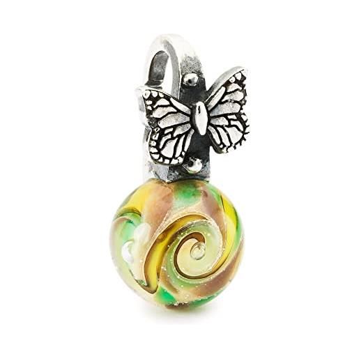 Trollbeads Orecchini In Vetro Con Onice Nero – 86103, Donne, Fatti A Mano