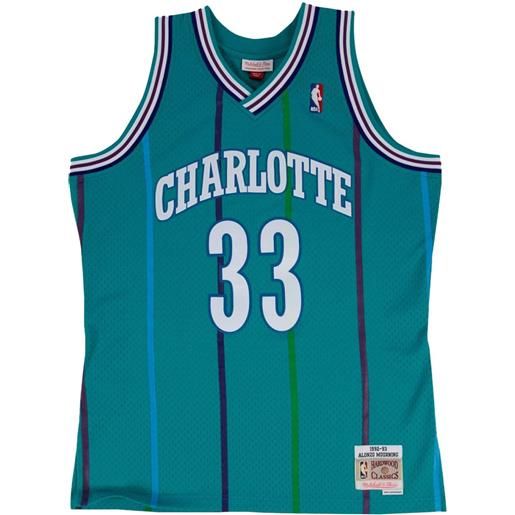 Mitchell & Ness t-shirt hornets alonzo mourning - verde
