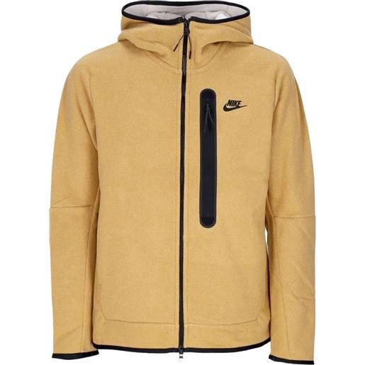 Nike felpa winterized con zip e cappuccio - toni neutri