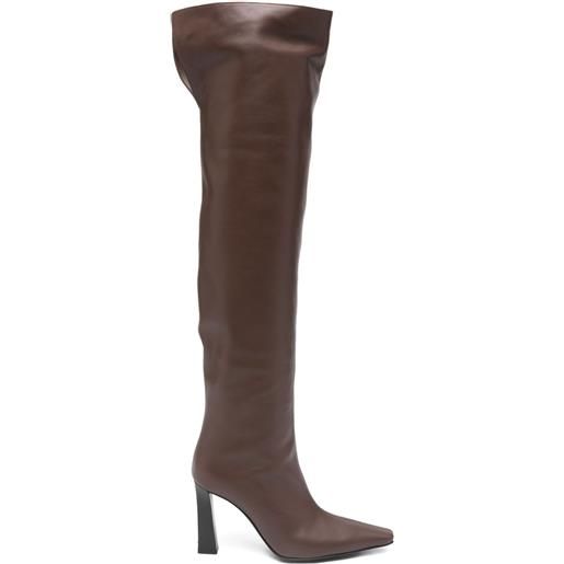 Giuseppe Zanotti stivali janie plus 90mm - marrone