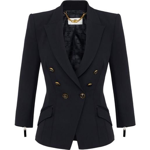 Elisabetta Franchi giacca doppiopetto - nero