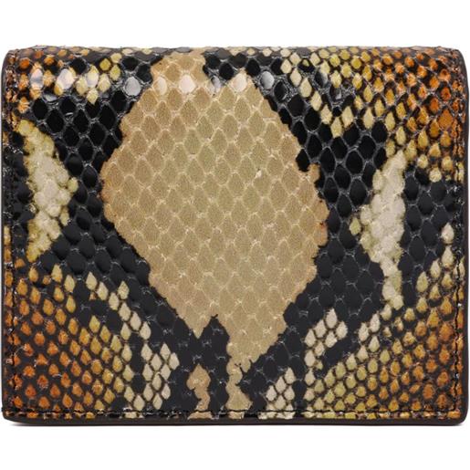 Alexander McQueen portafoglio con stampa - marrone