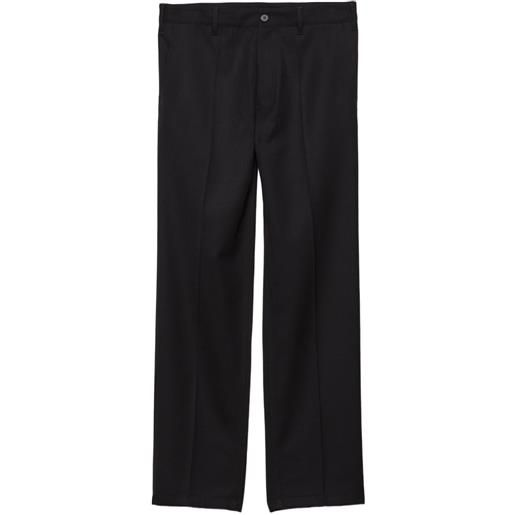 Prada pantaloni con logo - nero