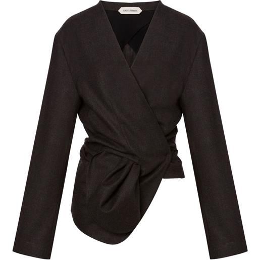Alberta Ferretti cappotto a portafoglio - grigio