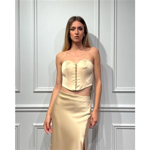 SILENCE LIMITED top bustier con scollo a cuore - dafne - SILENCE LIMITED