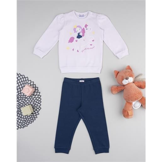 Prénatal pigiama lungo bimba rosa/blu unicorni