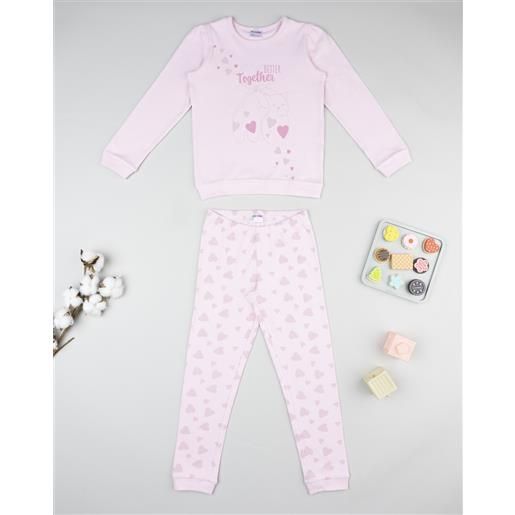 Prénatal pigiama bimba rosa gatti