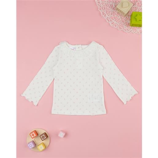 Prénatal t-shirt coste bimba bianca allover