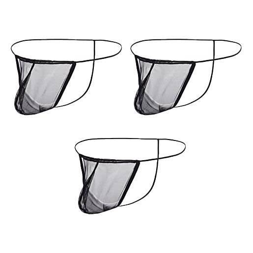 Faringoto Boxer sexy da uomo, mutandine in modale, morbide mutandine a U rigonfiamento per il pene (confezione da 4), 4 bianco, Large