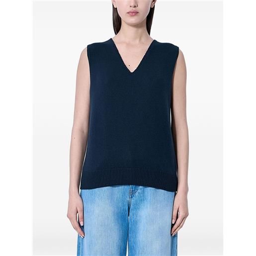 The Row gilet con scollo a v - blu