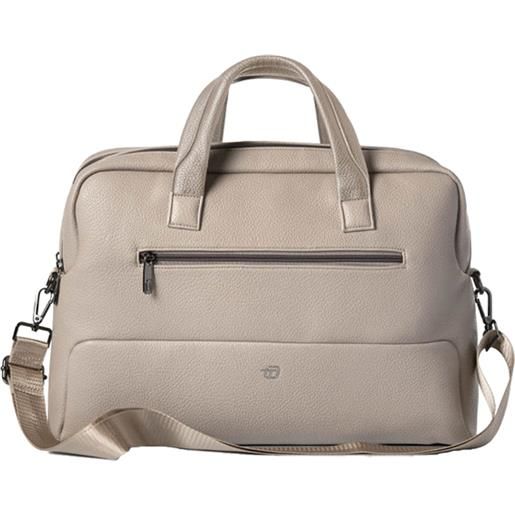 Borsa gate trended - con manici - 41 x 30 x 15 cm - ecopelle - ghiaccio - in tempo