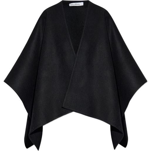 Max Mara mantella serra drappeggiata - nero
