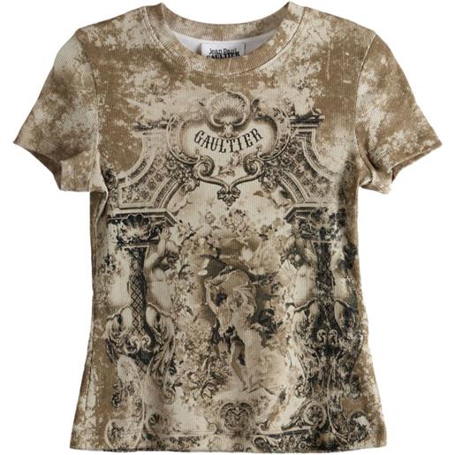 Jean Paul Gaultier médaillon-print t-shirt - toni neutri