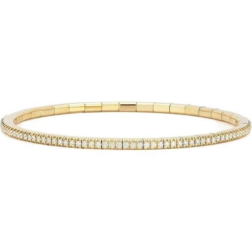 Roberto Demeglio 18k yellow gold extensible stretch diamond tennis bracelet - oro