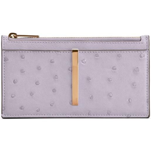 Tod's portafoglio con logo inciso - viola