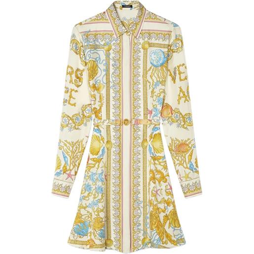 Versace dress `underwater barocco foulard` on silk twill