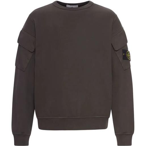 Stone Island `brushed organic cotton` sweatshirt