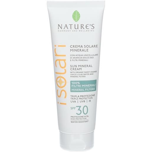 I Solari nature's i. Solari crema minerale viso - corpo spf 30 100 ml solare
