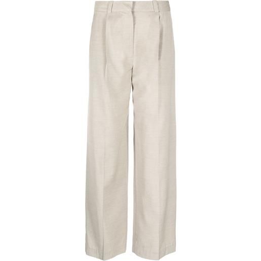 Low Classic pantaloni a vita alta - toni neutri