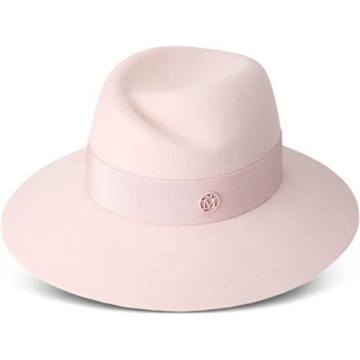 Maison Michel cappello con applicazione - rosa