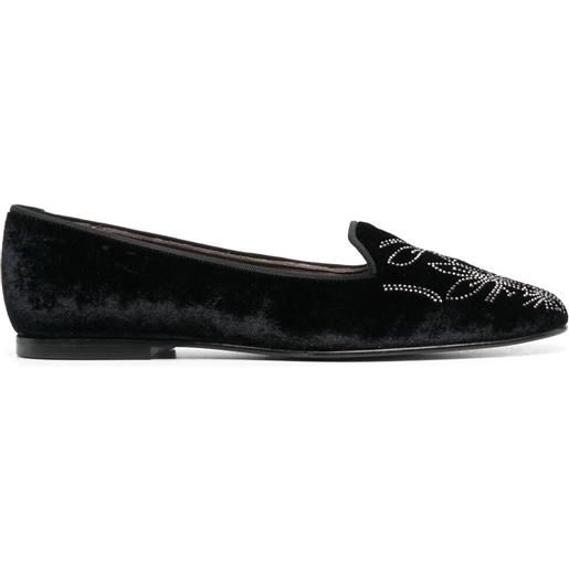 10 CORSO COMO ballerine con decorazione - nero