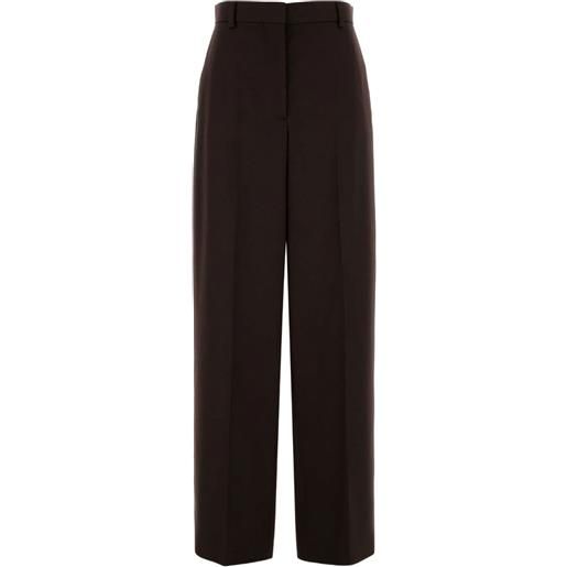 Stella McCartney pantaloni in twill di lana - marrone