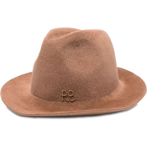Ruslan Baginskiy fedora con logo - marrone