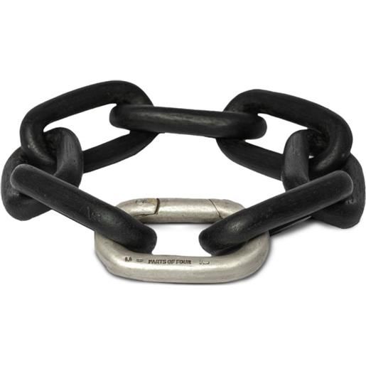 Bracciale Legno Fossile, elastico, sfere 10mm - Bracciali elastici a