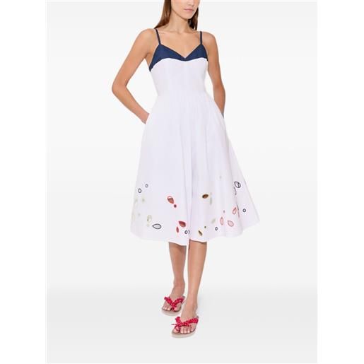 Rosie Assoulin abito the undress in pizzo sangallo - bianco