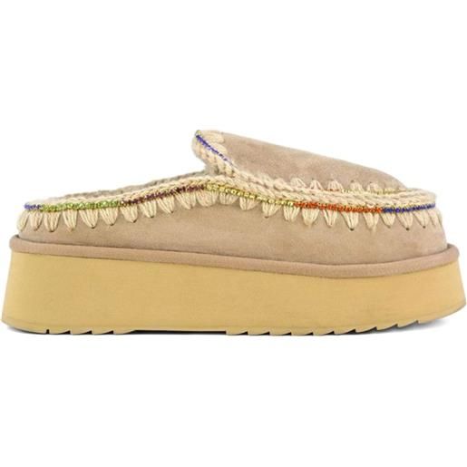 Mou mules con decorazione - toni neutri