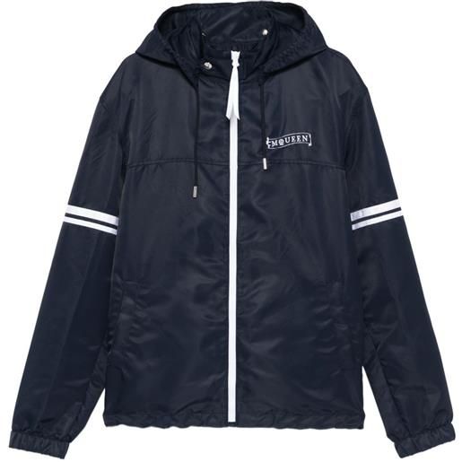 Alexander McQueen giacca con cappuccio - blu