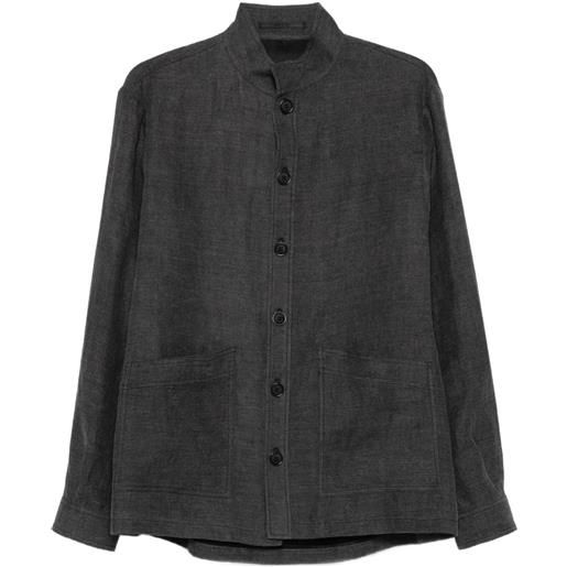 Giorgio Armani giacca con applicazione - grigio