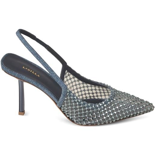 Le Silla pumps con decorazione 80mm - blu